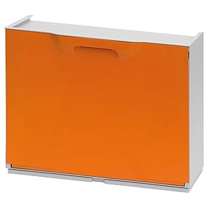 Art Plast UNIKA Zapatero en polipropileno color naranja, 40,1x51x17,3