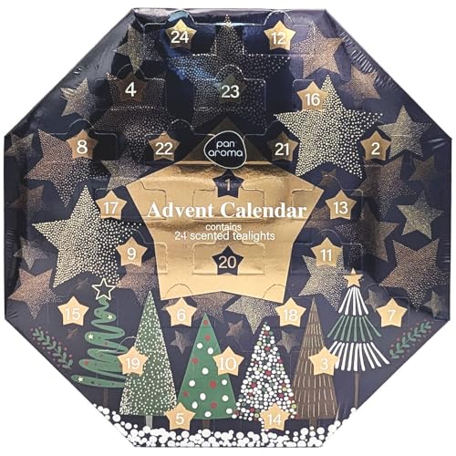 Fabulosa - Calendario de Adviento 2023 con velas de té perfumadas, fabuloso calendario de Adviento, decoración de Navidad, velas de Adviento de Navidad, regalo para mujeres y hombres