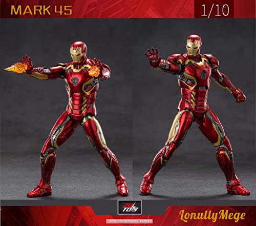 Lonullymege Ironman Mark45 Action Figure-2023 New Released 7 Inch Exquisite Painting Collection Movable Model Toys (1/10 Scale) #TOP2