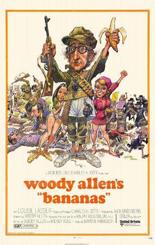 Bananas Poster Movie 11x17 Woody Allen Louise Lasser Carlos Montalban Howard Cosell