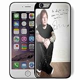 singer ed sheeran cool photo signature for iPhone 6 Plus/6s Plus Black case