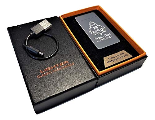 Encendedor USB recargable plasma doble arco personalizado miniatura 3