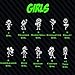 Custom Stick Figure Family Vinyl Diecut Decal for Car Truck Window