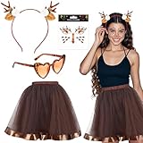 Rentier Karneval Damenkostüm,Reh Kostüm Damen...