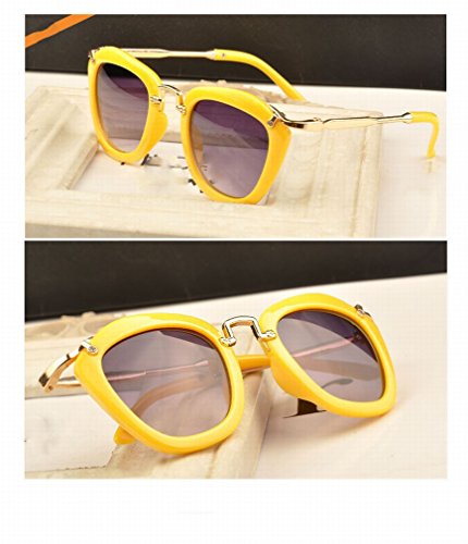 Lunettes de soleil YL adulte monture bleu rose rouge jaune blanc noir violet