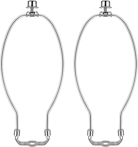 2 piezas de pantalla de lámpara de 10 pulgadas, soportes de arpa desmontables, accesorios de iluminación de bricolaje resistentes para lámparas de