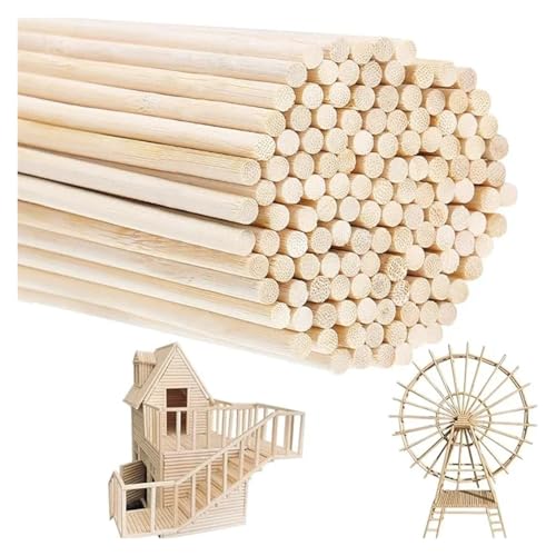 Bâtonnets en bois de balsa 4mm pour modélisme et loisirs créatifs