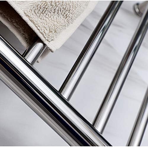 Heated Towel Rack, Stainless Steel Electric Towel Warmer, 10 Bars Bathroom Heated Drying Rack, Wall-Mounted Plug-in/Hardwired Design Towel Rail,1,Hardwired (2 Hardwired)