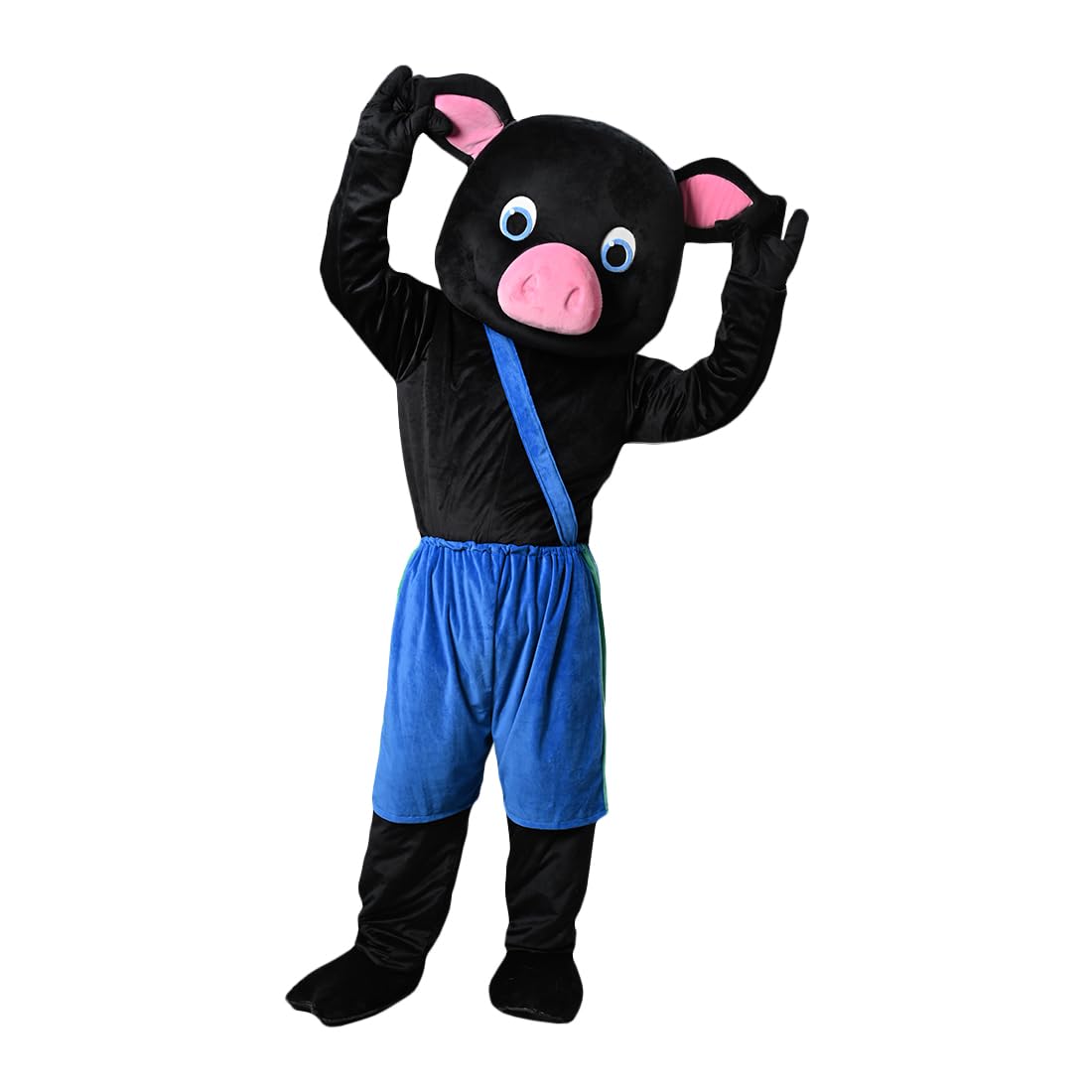Black Pig Fancy Dress Mascot Costume Adult Cosplay