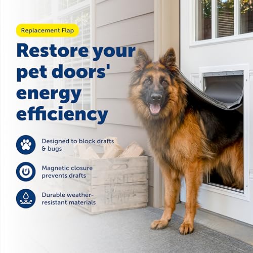 PetSafe Original Replacement Flap Made of Non-Toxic Material Based in Knoxville, TN US-Based Customer Care 1-Year Comprehensive Protection Plan Innovating Pet Tech Since 1991 - Size XL by PetSafe - Image 2