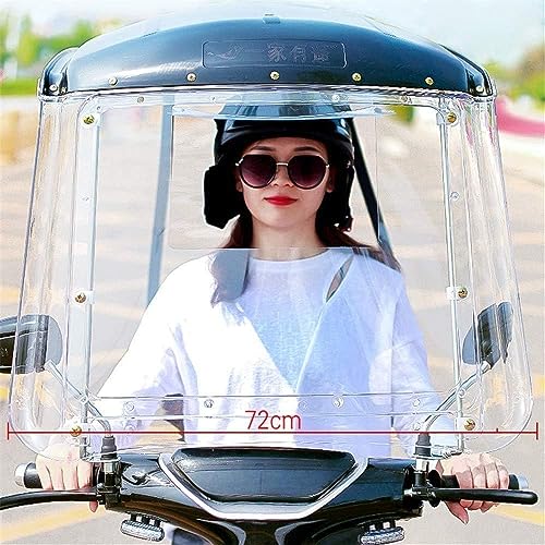 Motorroller Regendach Abdeckung - Transparenter Elektrofahrrad und Mobility Scooter Sonnenschutz mit Regenschutz