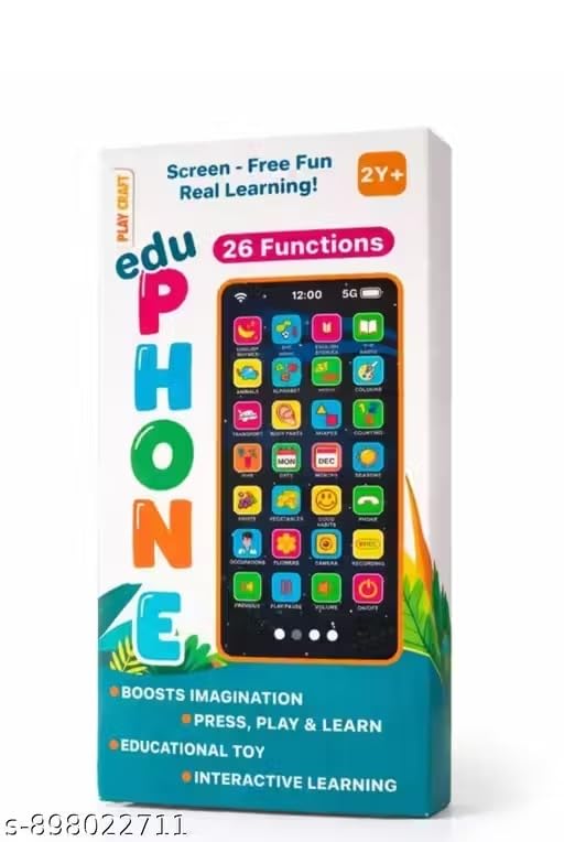 Image of Theme Toy Mobile Phone with Rechargeable Design, Interactive Function Toy for Boys & Girls Age 2+