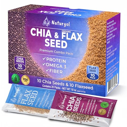 Naturyol Chia and Flax Seed Blend Sticks 20 Packets