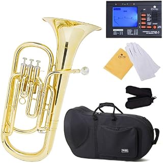Mendini B Flat Baritone with Stainless Steel Pistons (Beginner)