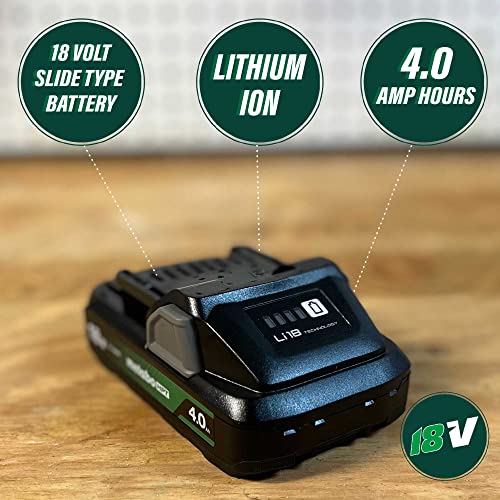 Metabo HPT Battery | 18V - 4.0Ah Lithium Ion | 4-Stage Fuel Gauge | For use in 18 Volt Slide-type Metabo HPT Power Tools | 378681M - Image 3