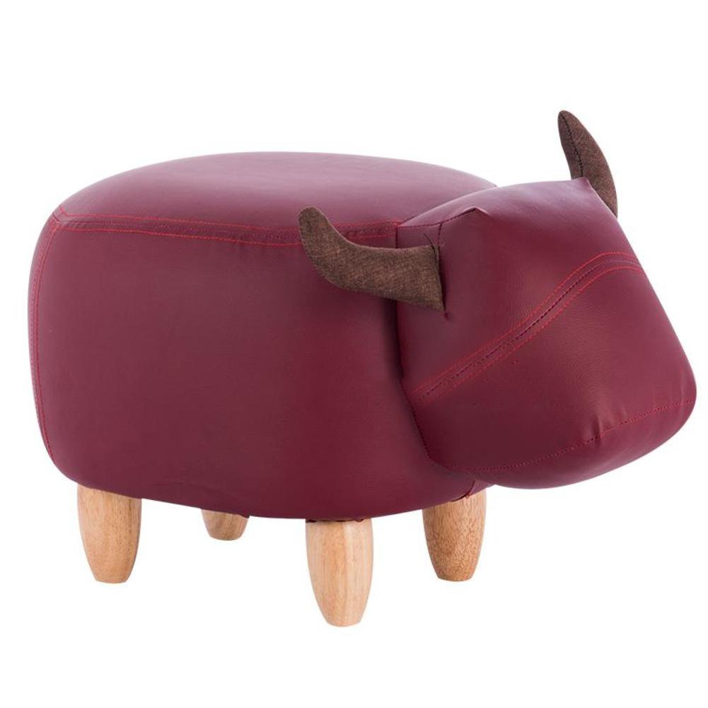 Tabouret pouf s-D 64x35x41cm pour salon et entrée