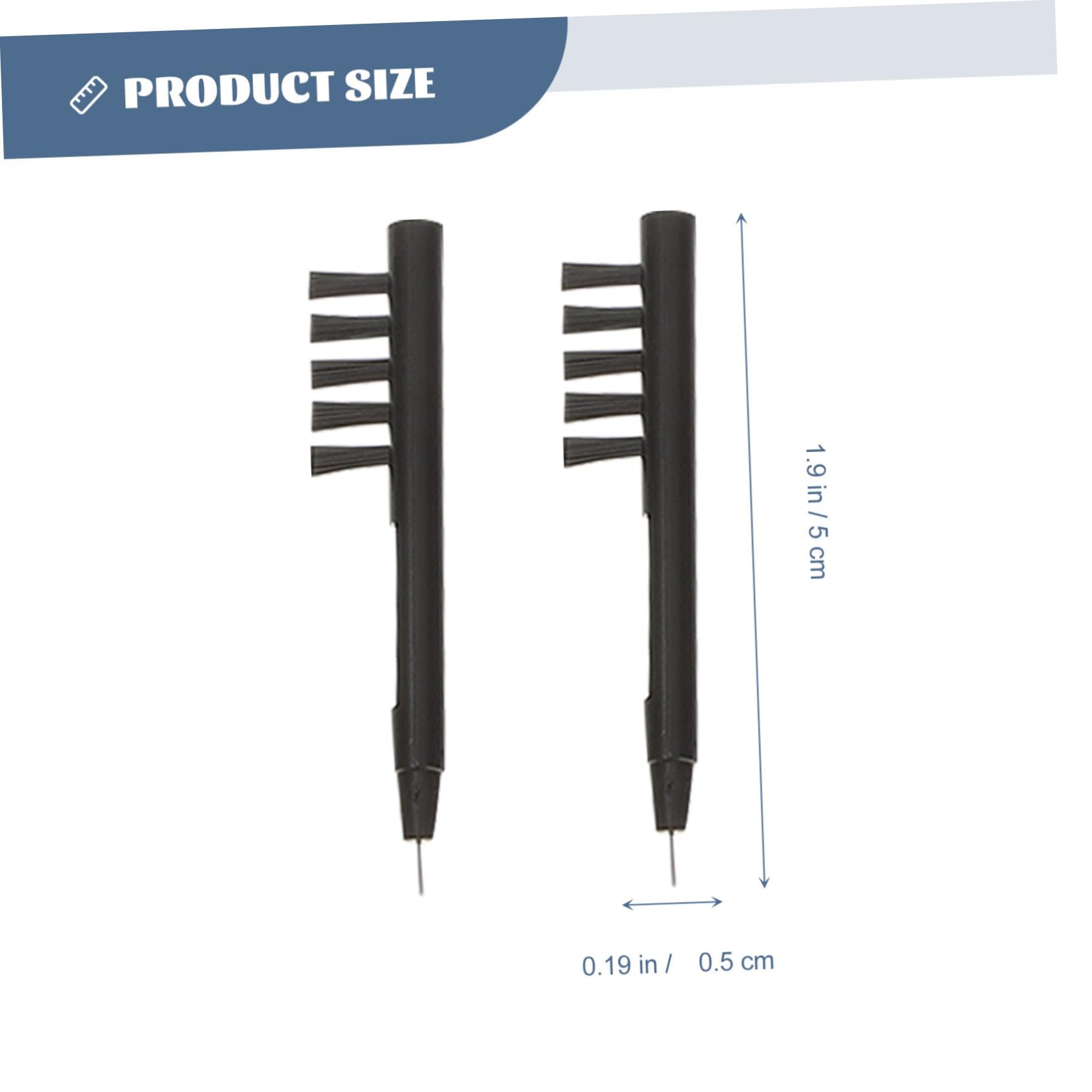 IWOWHERO Cleaning Kit 9pc Set Abs Cloth Material Non-s Scratch Easy Battery Removal Hearing Amplifier Accessory Random