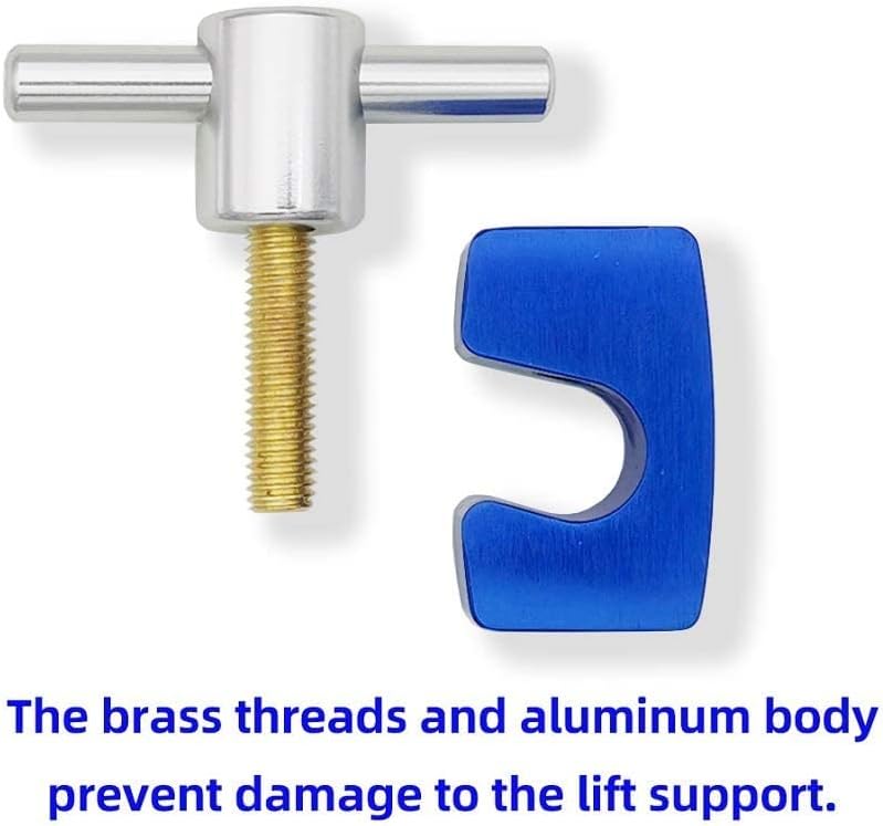VASTOOLS Lift Support Clamp. For Hoods, Tailgates and Trunks with up to Dia.14mm shaft. Thick Metal Clamp, Set of 2, VASTOOLS