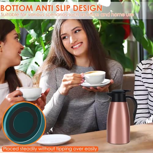 Carafe à café thermique 2L en acier inoxydable or rose