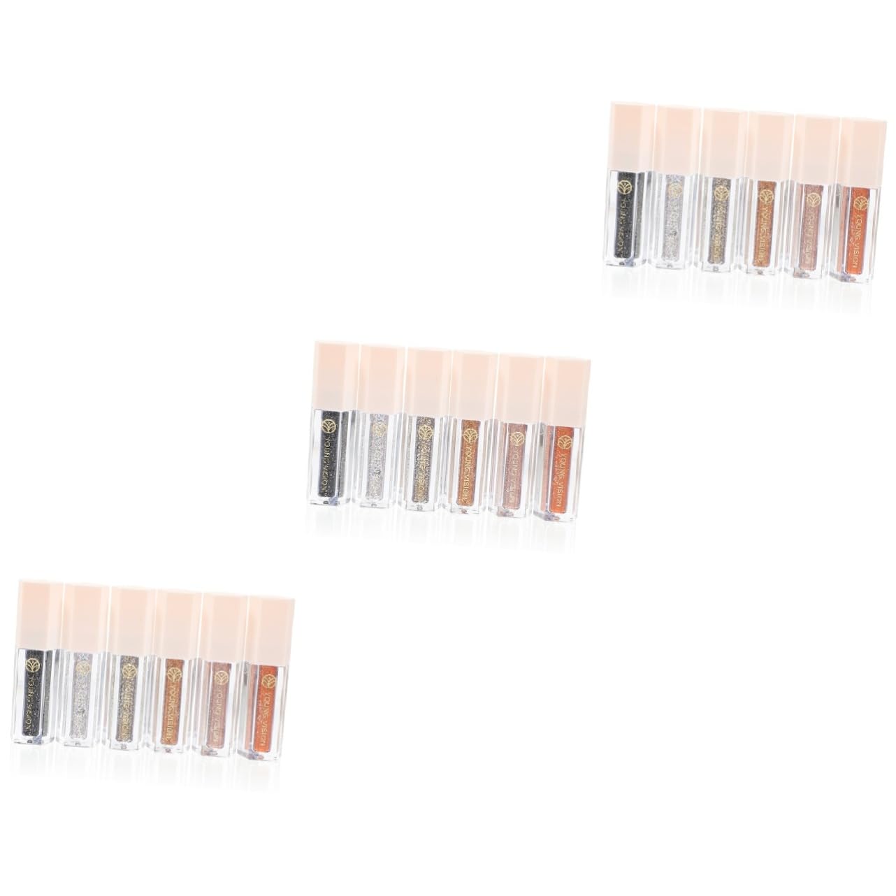 POPETPOP 18 Piezas Juego De Sombras De Ojos Sombra De Ojos Brillante Líquido Delineador De Ojos Con Purpurina Palo De Lágrimas Brillo De Ojos Cosmético Gel Para Los Ojos Perder Resaltador