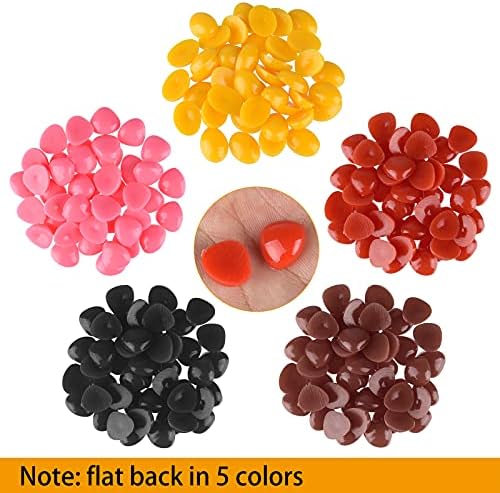 Astaron 1028 Pcs Plastic Safety Eyes and Noses Kit with Washers for Doll Plush Animal Craft Making Assorted Sizes