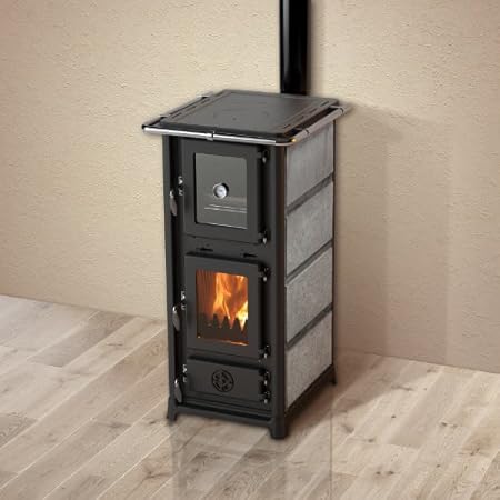 Kaminofen Olympia PLUS mit Backrohr - Ausführung: Stein: Amazon.de