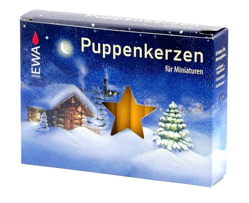 Ebersbacher Puppenkerzen 7x65 mm natur – 40 Stück...