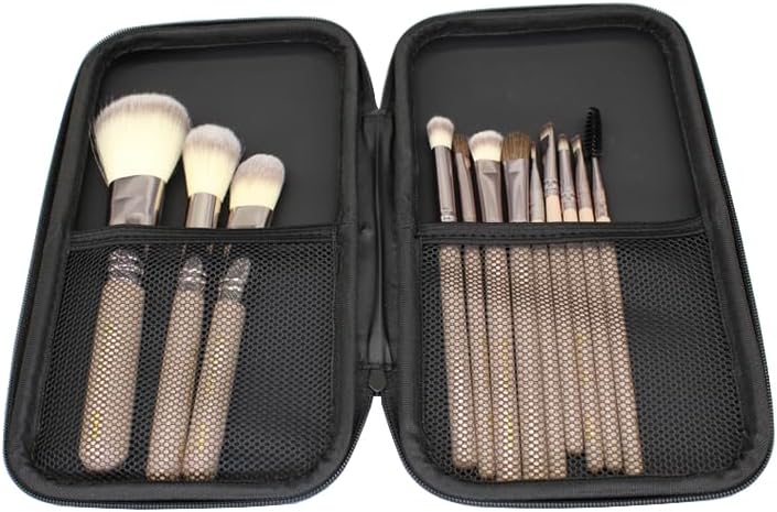 GUBEE Makeup Brush Holder Travel Cosmetic Bag, Travel Essentials Makeup Case Organizer, Portable Storage Bag for Cosmetics (Black) image 4