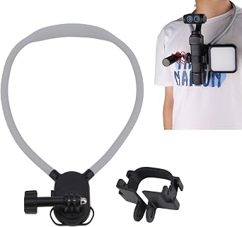 Neck Mount with Chest Strap for Insta360 Luna Ultra Action Camera, Neck Strap Bracket Camera Mount for Insta360 Luna Ultra, Cycling & Travel Vlog Shooting