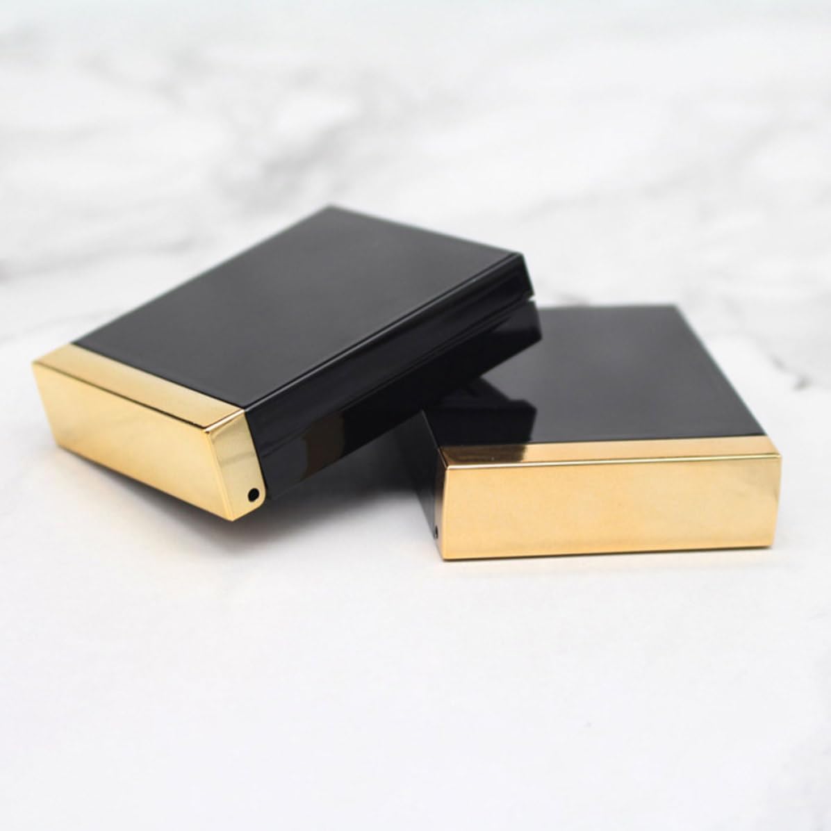 2pcs Black Plastic Cosmetic Box for Eyeshadow Storage and Organization image 4
