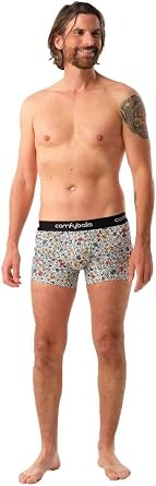 Comfyballs Mens Cotton Regular Boxer - Smiley White