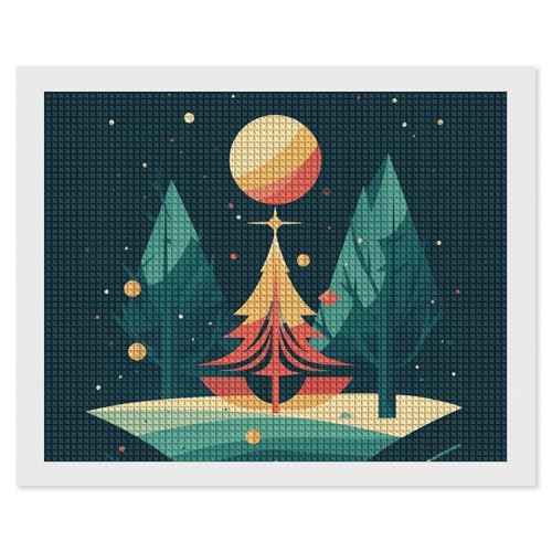 Kit peinture diamant Noël BSCKKKDMN avec perles carrées complètes pour adulte débutant