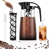 YURICK Cold Brew Coffee Maker, 70 oz (2100 ml) BPA Free Tritan Pitcher, Iced Coffee Maker and Tea Brewer, 100% Leak-Proof, Easy to Clean Reusable...