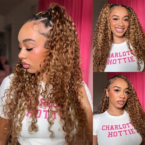 Highlight 4/27 Burmese Curly Crochet Human Hair 18 Inch 4 Packs 200G