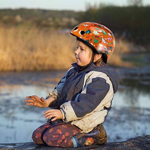 Capacete infantil de skate BESPORTBLE, capacete ajustável para crianças, ciclismo, patinete, laranja