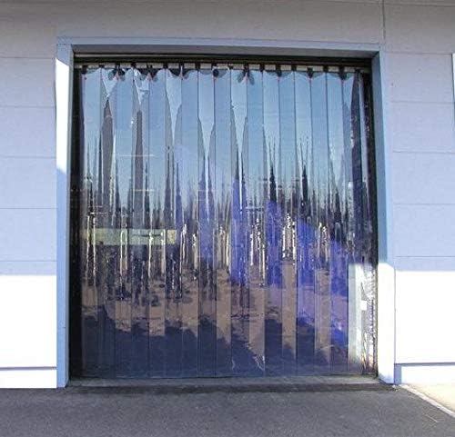 Waterproof Commercial Grade 0.5mm PVC Clear Door Strip Curtain | Multiple Sizes (10x6ft.)