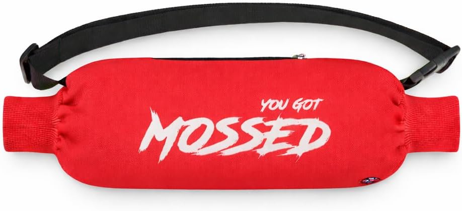 You Got Mossed Football Hand Warmer Pouch - Insulated Football Hand Muff with Secure Zipper Pocket & Adjustable Strap - Perfect for Football, Hiking, Camping & Outdoor Sports