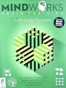 Mindworks Brain Training Left-brain Puzzles Paperback Book