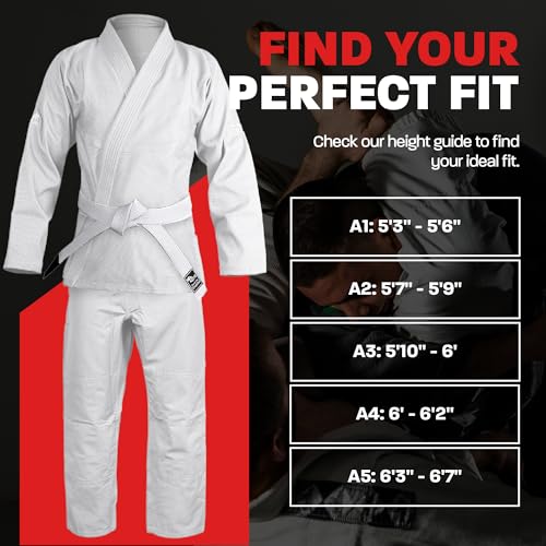 image for Hawk Sports Brazilian Jiu Jitsu Gi for Men and Women, Ultra-Light Extr