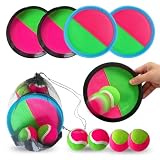 Sheyaoge Klettballspiel, Outdoor Spiele für Kinder Wurfspiel, Strandspiele Wurfspiel Outdoor Pool Spielzeug Gartenspielzeug, Klettball Strandspielzeug, Klettballspiel für Kinder ab 3 4 5 6 8
