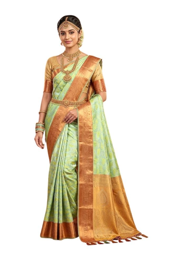 VFCollections Women's Kanchipuram Silk Saree With Blouse Piece - Review, Price and Buying Guide
