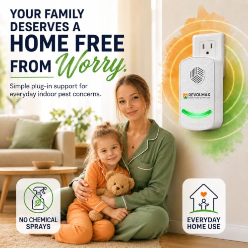 Image of Ultrasonic Pest Control Repeller Indoor - 3 Pack - Covers Up to 1,600 sq ft