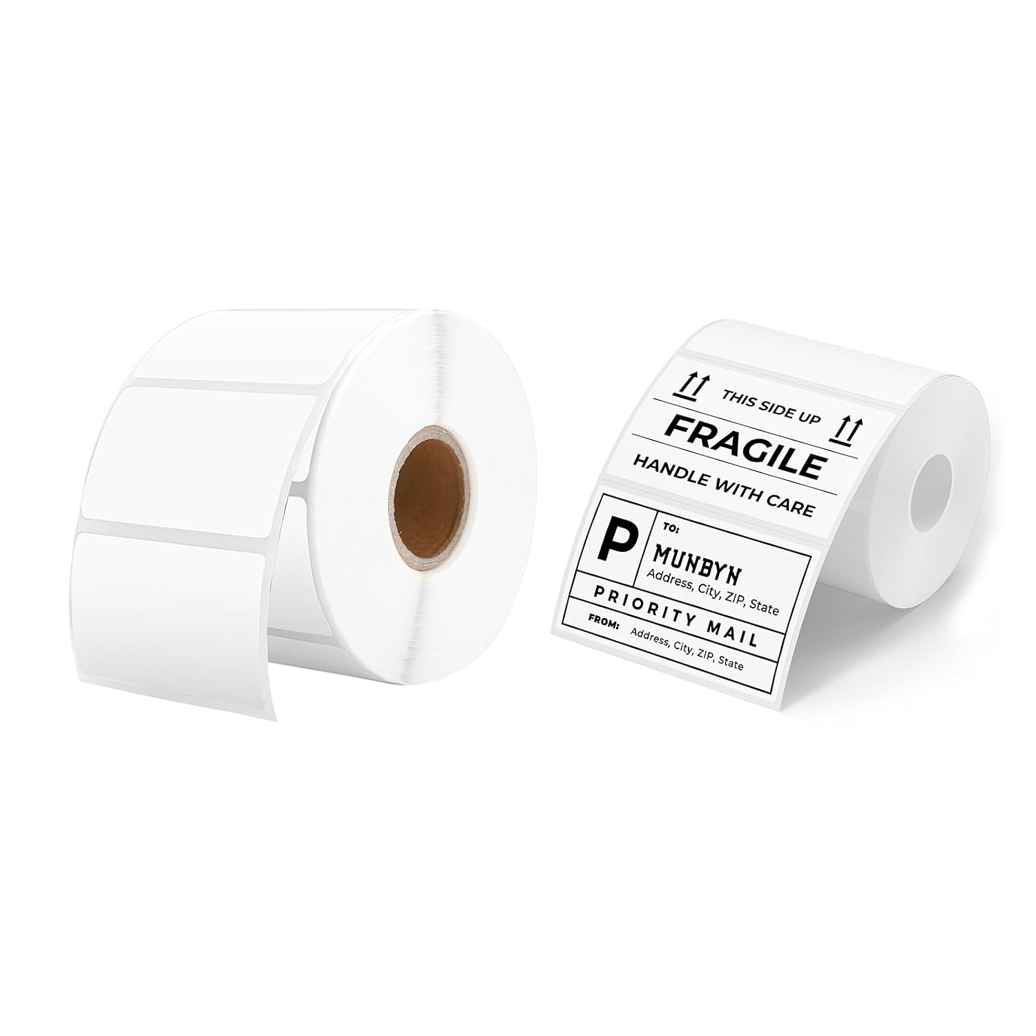 2.25 x 1.25 Direct Thermal Labels White Thermal Printer Labels+3x2 Inch White Thermal Labels