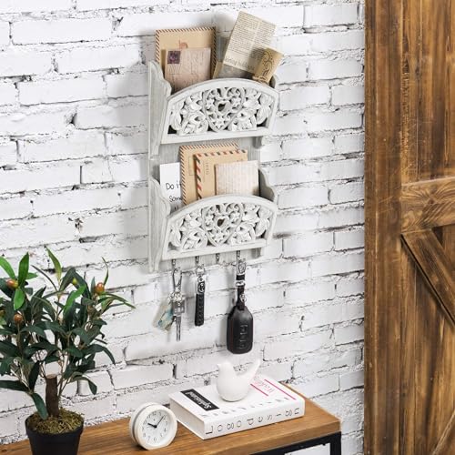 Mail-Organizer-with-Key-Holder2-Slot-Mail-Holder-with-4-Key-Hooks-for-Wall-Decorative-Wooden-Hanging-Organizer-for-File-Letter-in-Shelf-Home-Farmhouse-Decor-for-Entryway-Office-