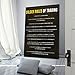 Golden Rules Of Trading Wall Art Canvas Print Forex Stock Market Sign, Financial Quote NASDAQ Day Tr Poster Canvas Artwork Prints Rustic Farmhouse Decorations for Living Room Bathroom Bedroom 16x24inc