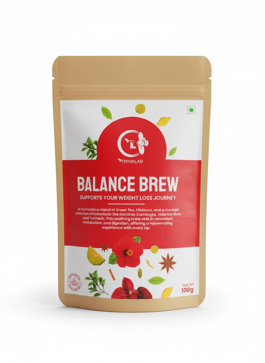 Balance Brew Daily Herbal Detox Tea 100g Helps Weight management Gut Health | All-Natural herbs Hibiscus, Garcinia Cambogia, Valerian Root & Turmeric - Caffeine-Free-image-36