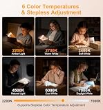 Gritin 2026 Gen 2 Lampka do Czytania i Latarka 8 Pełnospektralna LED