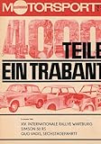 trabi motorsport  Illustrierter Motorsport Heft 12/71. 4000 Teile - Ein Trabant