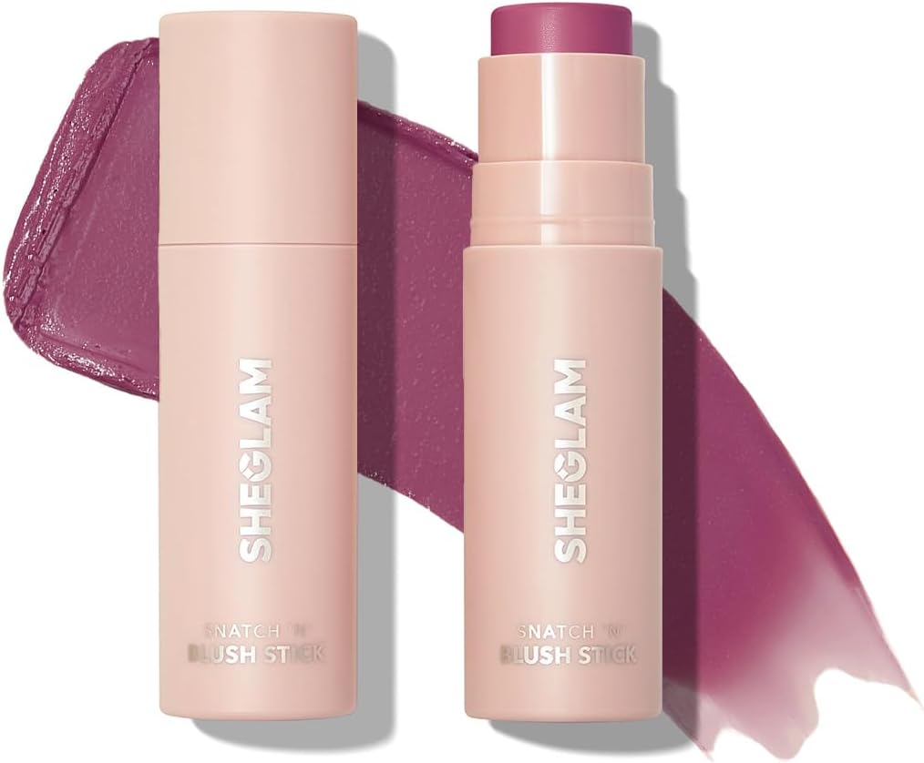 Snatch N Cream Blush Stick Longlasting High Pigment Blush for Cheeks - Plum Wine