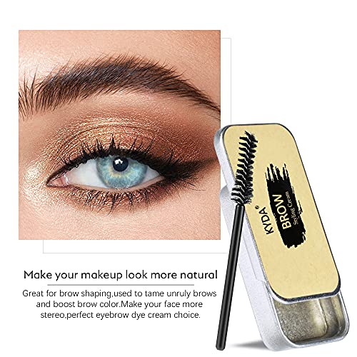 Ownest 2 Pcs Eyebrow Soap Kit,Brows Styling Soap,Long Lasting Waterproof Smudge Proof Eyebrow Styling Pomade For Natural Brows, 3D Feathery Brows Makeup Balm #TOP2